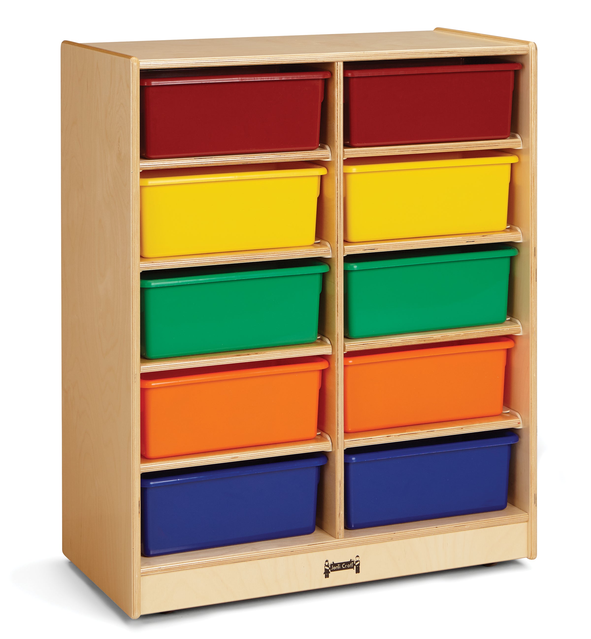Jonti-Craft® 10 Tub Mobile Storage - with Clear Tubs