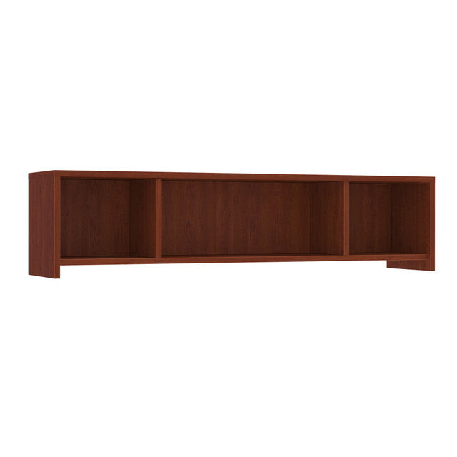OfficeSource Laminate Open Wall Mounted Hutch - 71"W - Cherry