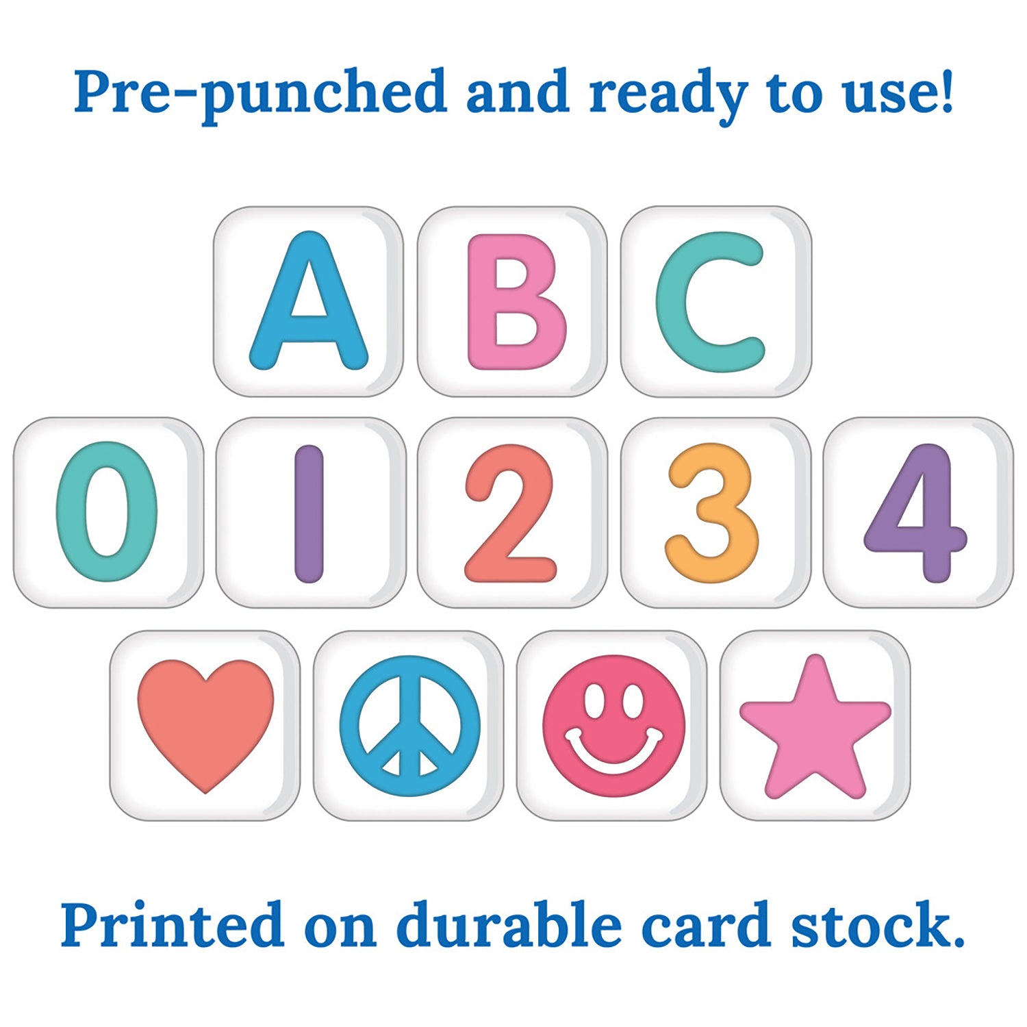 Crafty and Cool Letter Beads Bulletin Board Letters, 216 Pieces