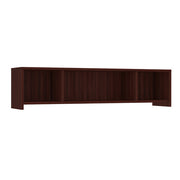 OfficeSource Laminate Open Wall Mounted Hutch - 71"W - Mahogany