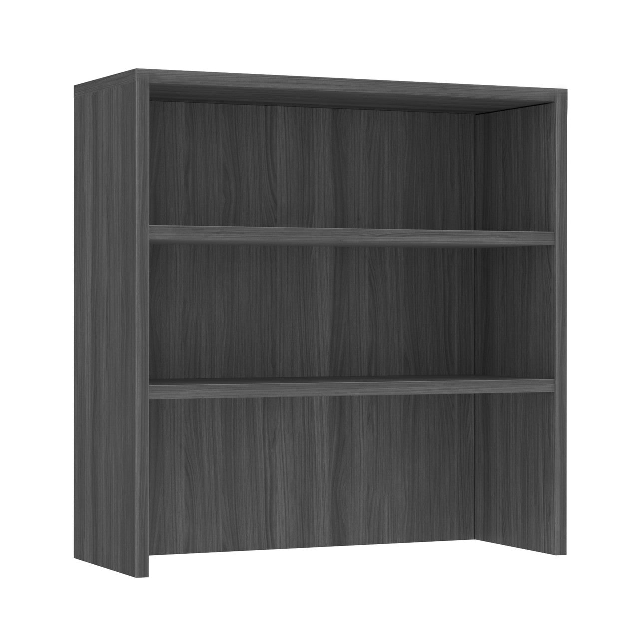 OfficeSource Laminate Open Hutch - 35.5" Wide - Coastal Gray