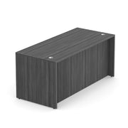 OfficeSource Laminate Desk Shell - 66''W x 30''D - Coastal Gray