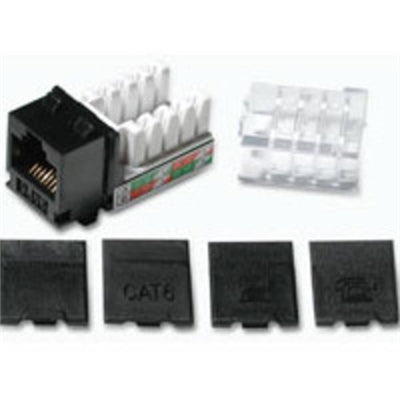 C2G 29313 Cat6 RJ45 Unshielded Keystone Jack, Black