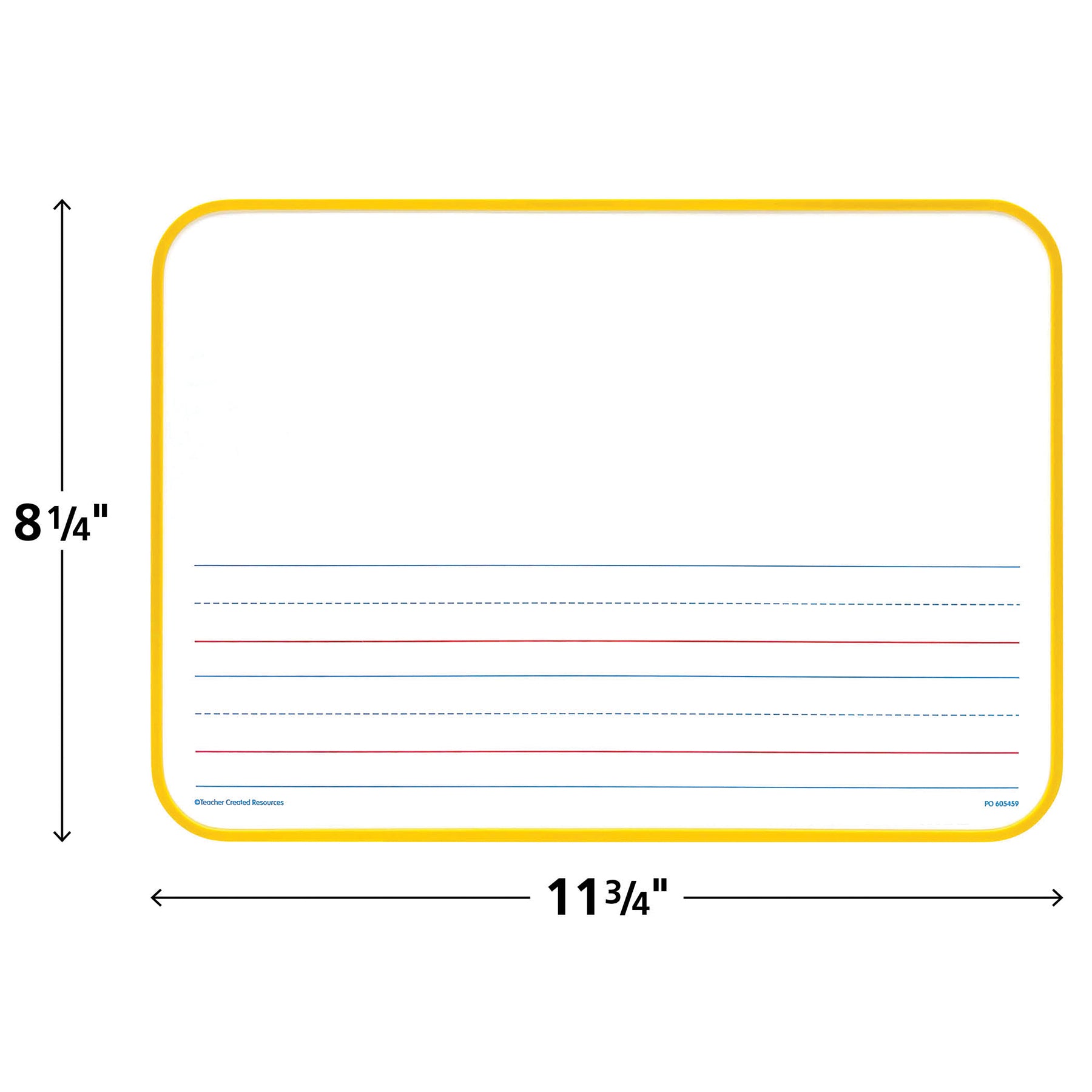 Magnetic Double-Sided Show and Tell Early Writing Dry Erase Boards, Pack of 5