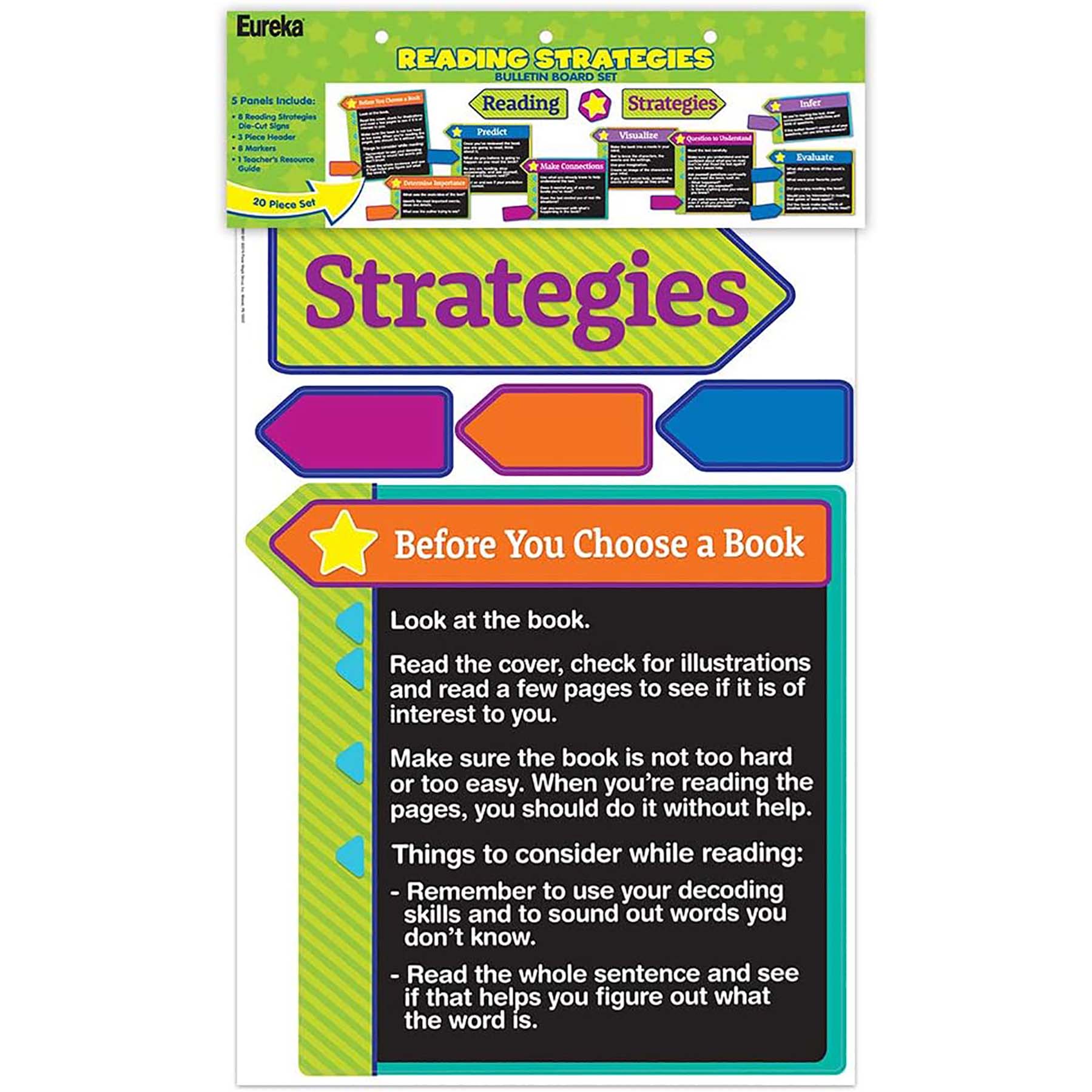 Reading Strategies Bulletin Board Set