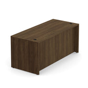 OfficeSource Laminate Desk Shell - 66''W x 30''D - Modern Walnut