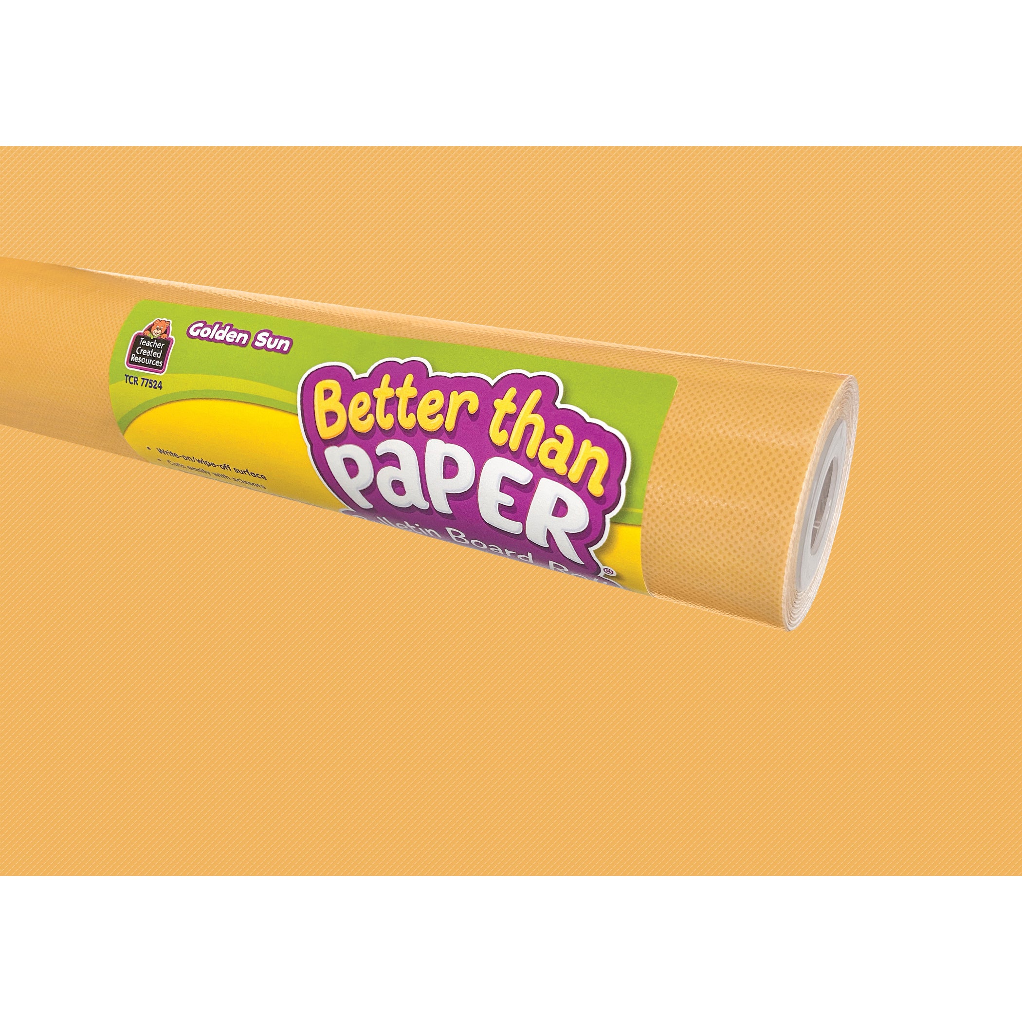 Better Than Paper® Bulletin Board Roll, 4' x 12', Golden Sun, 4-Pack