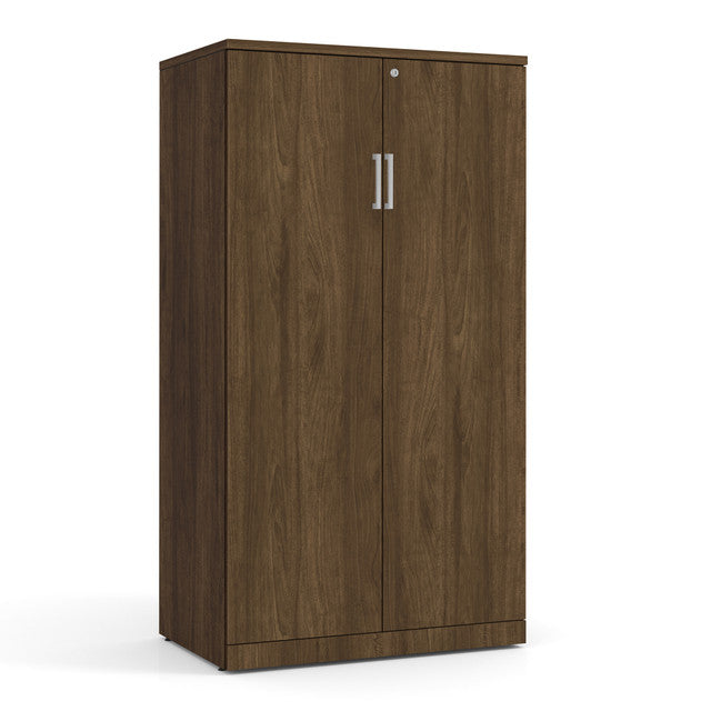 OfficeSource Storage & Wardrobe Cabinets Double Door Cabinet - Modern Walnut