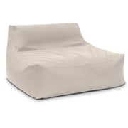 Jaxx Lavista Outdoor Bean Bag Loveseat / Modern Patio Sofa, Pearl