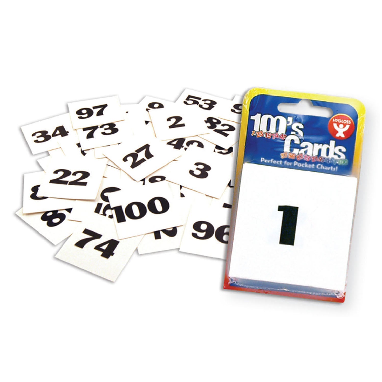 100's Cards - Numbers 1-120, 120 count, 2"x2" Cards