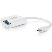 C2G/Cables To Go 29472 USB 3.1 USB-C to VGA Video Adapter - White (TAA Compliant)