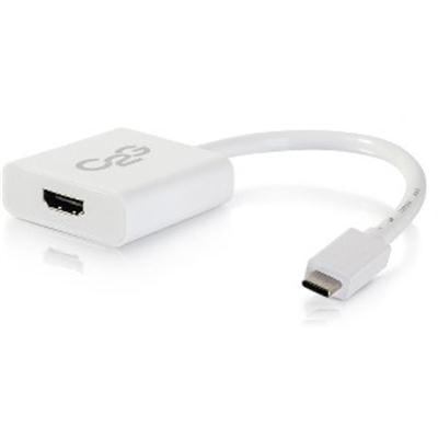 C2G USB 3.1 USB-C to HDMI Audio/Video Adapter - White (TAA Compliant)