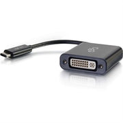 C2G USB Adapter, USB C to DVI D Video Adapter Converter, Black, Cables to Go 29483