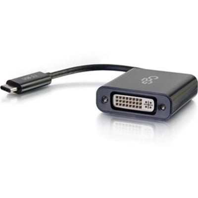 C2G USB Adapter, USB C to DVI D Video Adapter Converter, Black, Cables to Go 29483