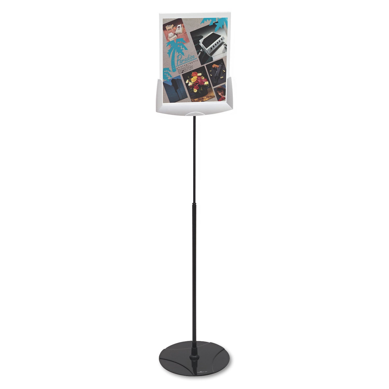 60" Height x 11" Width x 11" Depth - Acrylic - Gray - Tilt