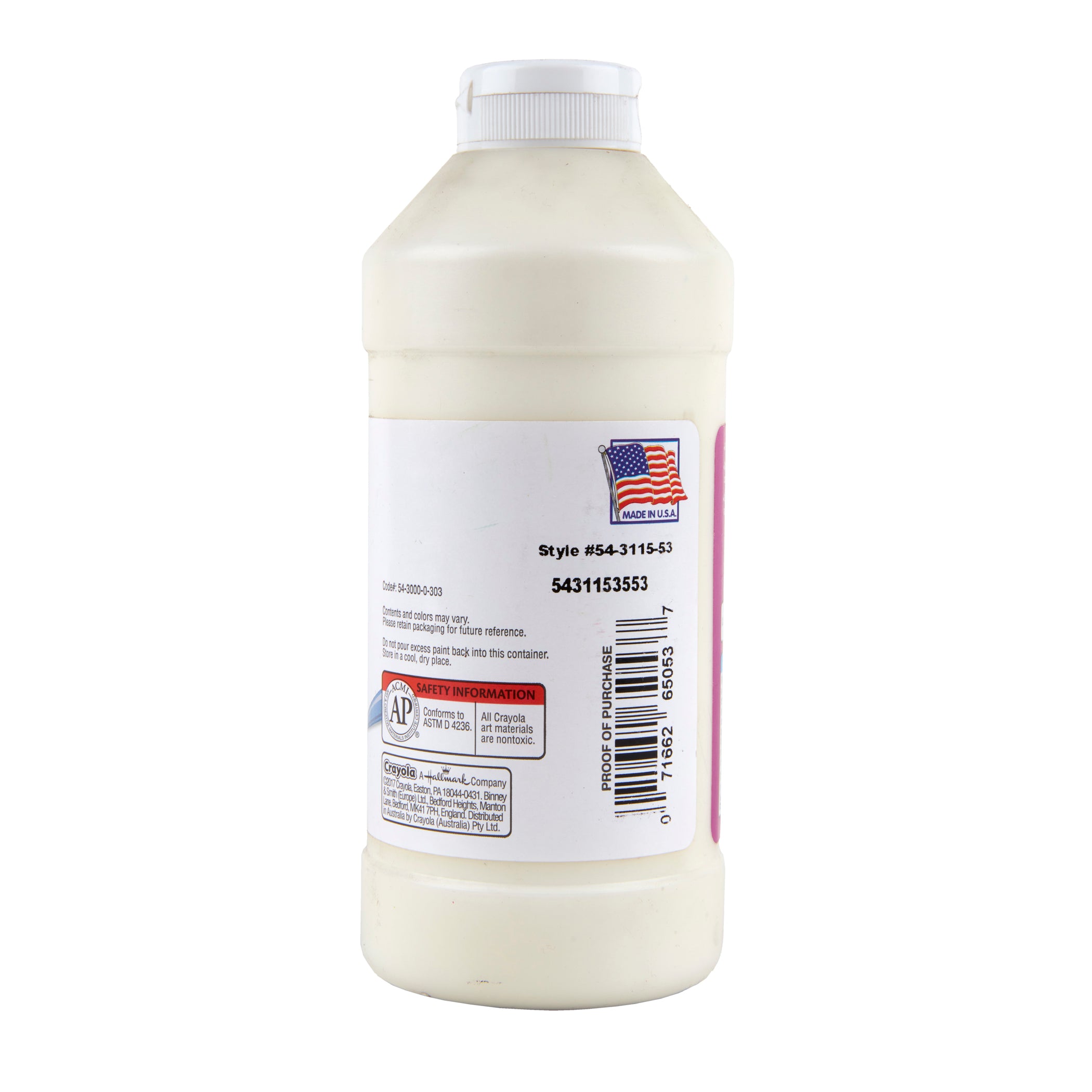Artista II® Washable Liquid Tempera Paint, White, 16 oz.