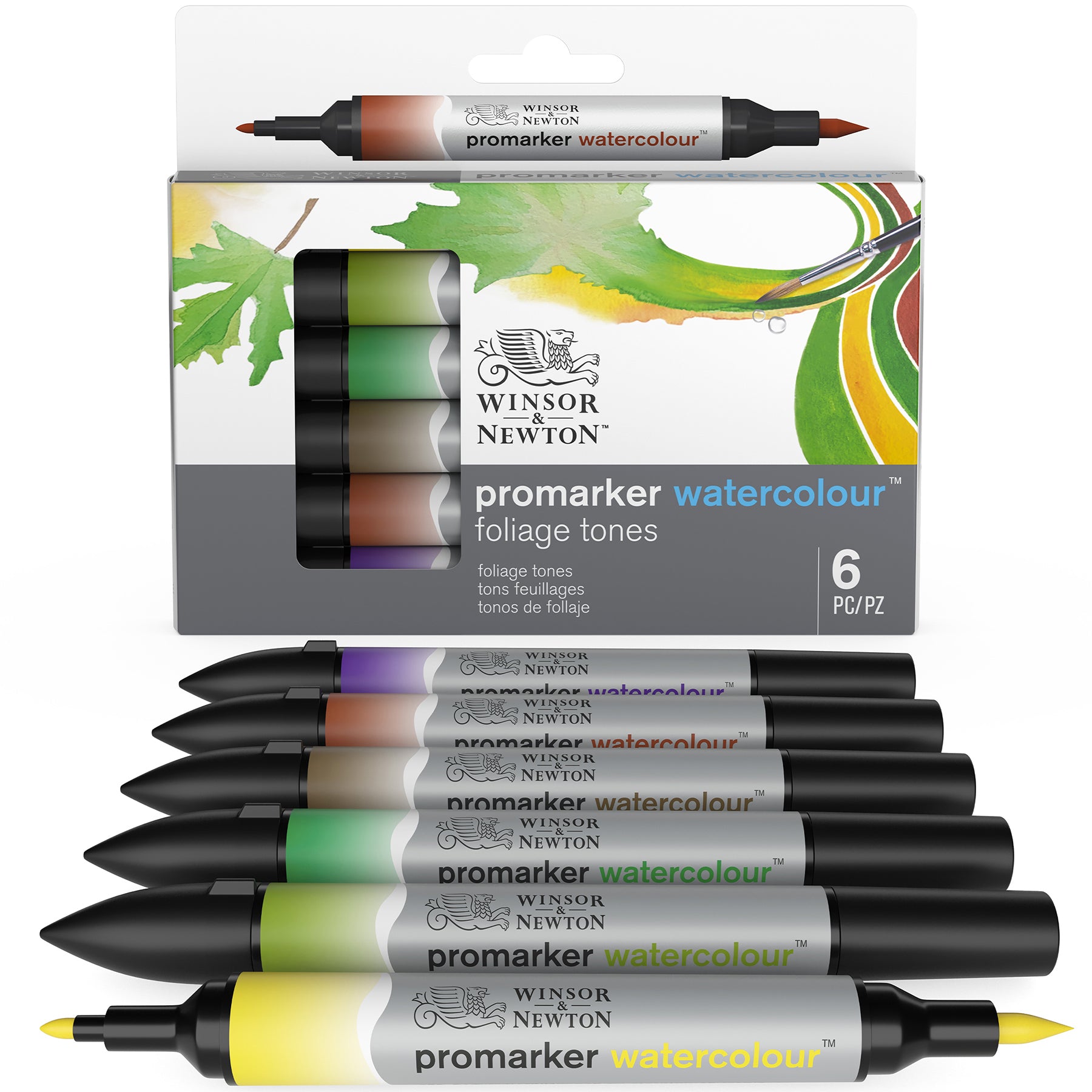WN ProMarker Watercolour 6 Foliage Tones