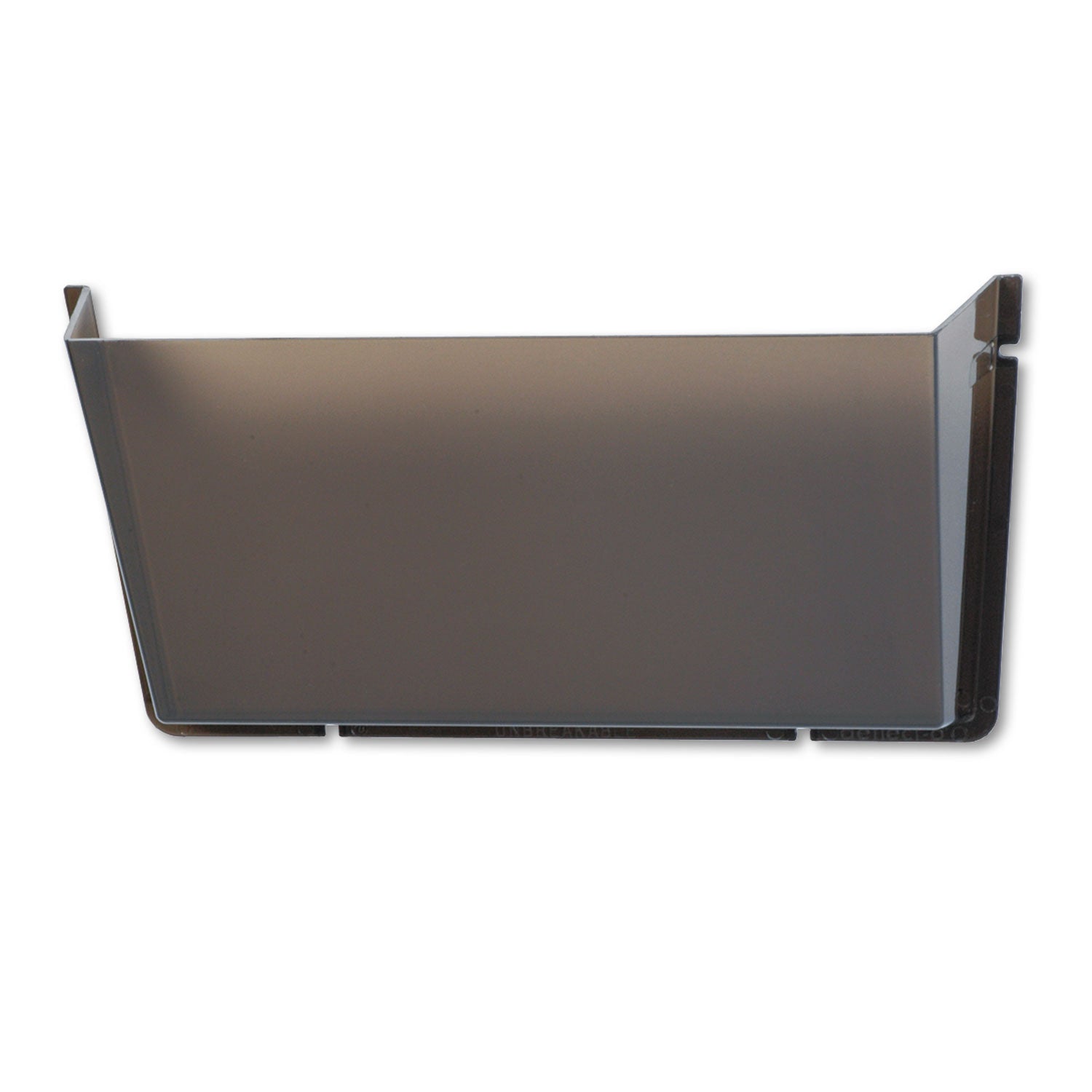 Deflecto Unbreakable DocuPocket - 1 Compartment(s) - 6.50" Height x 14.50" Width x 3" Depth - Unbreakable - Smoke - Plastic - 1 Each