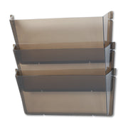 Deflecto Unbreakable DocuPocket - 3 Pocket(s) - 6.50" Height x 14.50" Width x 3" Depth - Unbreakable - Smoke - Plastic - 3 / Pack
