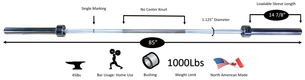7' Olympic Economy Bar