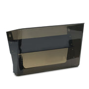 Deflecto Magnetic DocuPocket - 7" Height x 13" Width x 4" Depth - Smoke - Plastic - 1 Each