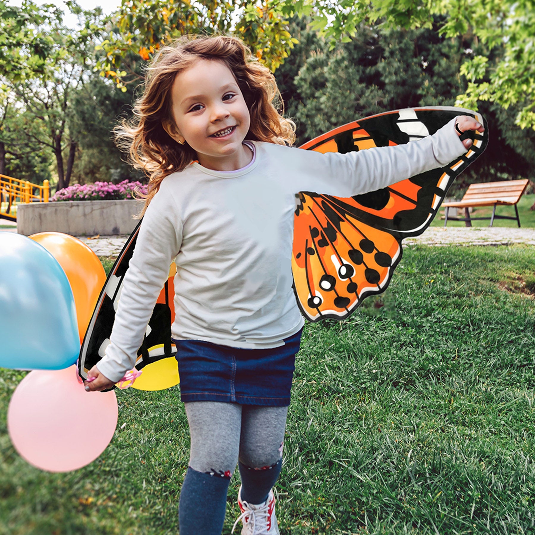 Dress-Up Morpho Butterfly Wings, Purple