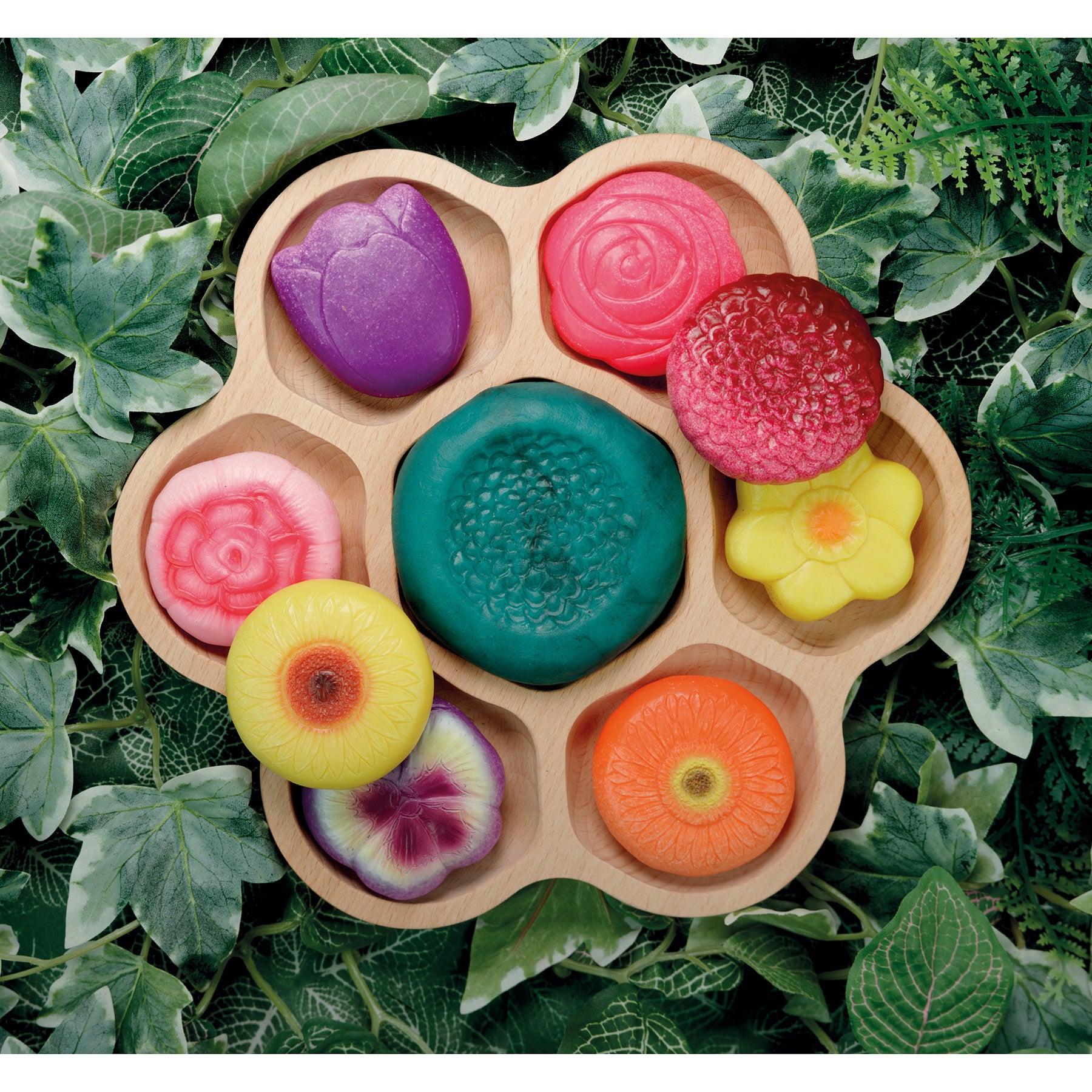 Sensory Play Stones – Flowers, Set of 8