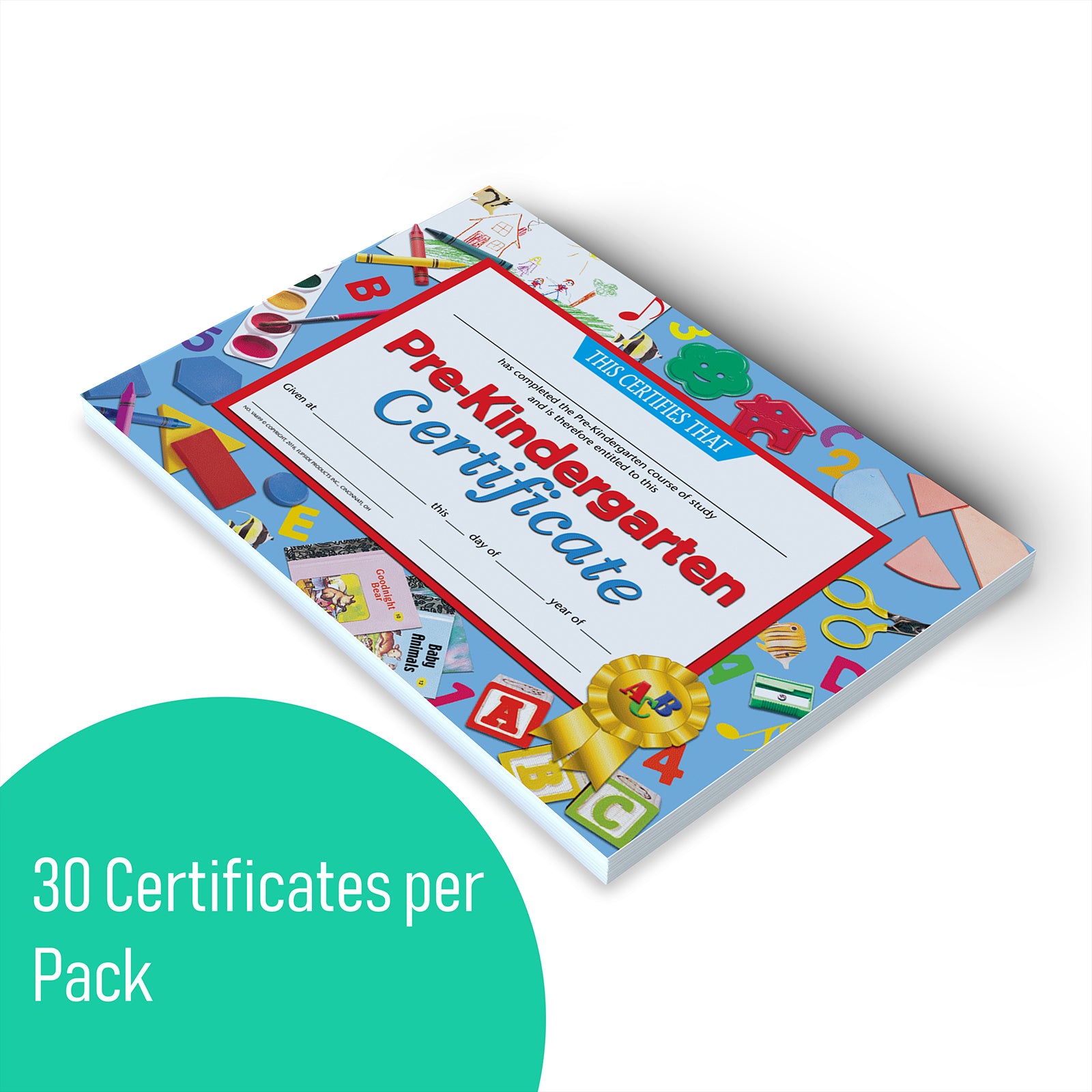 Pre-Kindergarten Certificate, 8.5" x 11", Pack of 30