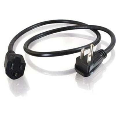 C2G 3ft 18 AWG Flat Plug Power Strip Plus (NEMA 5-15P to NEMA 5-15R) - 3ft