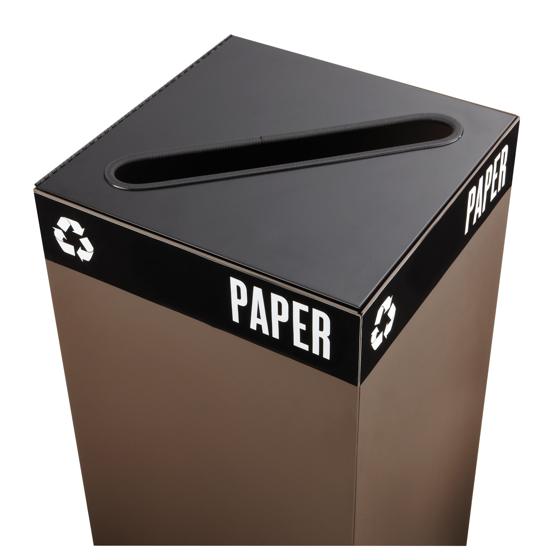 Lid Receptacle S Pub Slt Blk