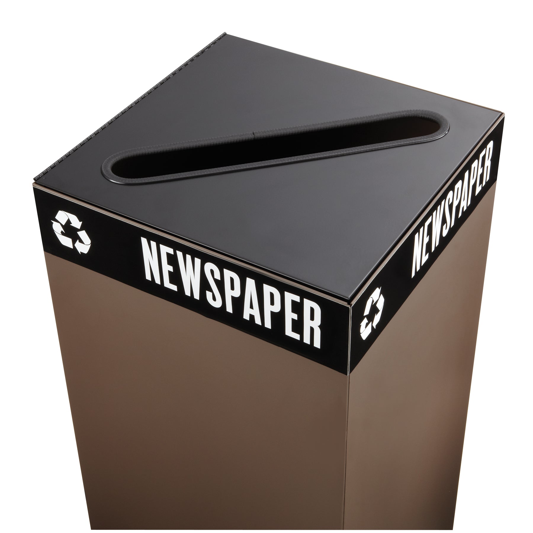 Lid Receptacle S Pub Slt Blk