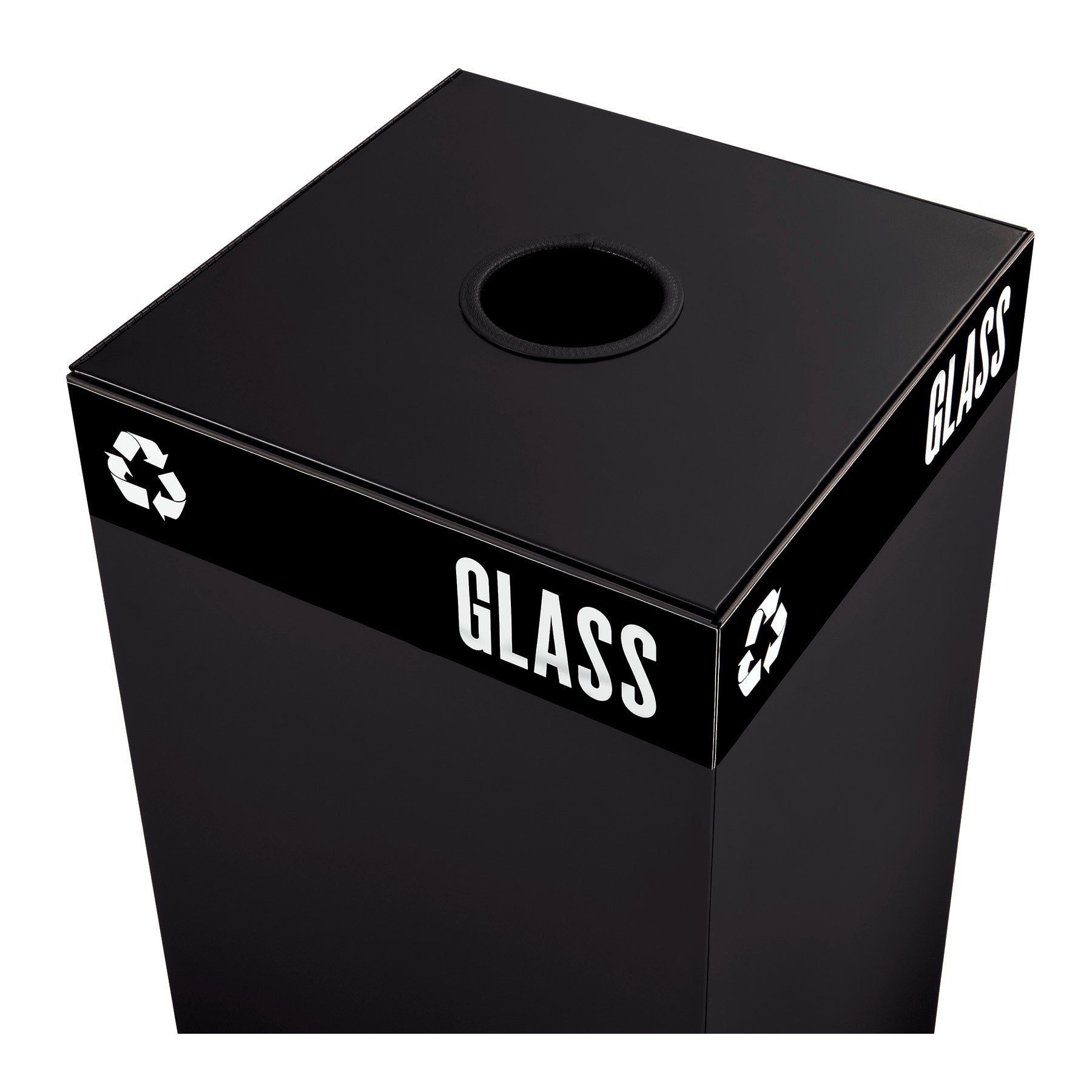 Lid Receptacle S Pub Rnd Blk