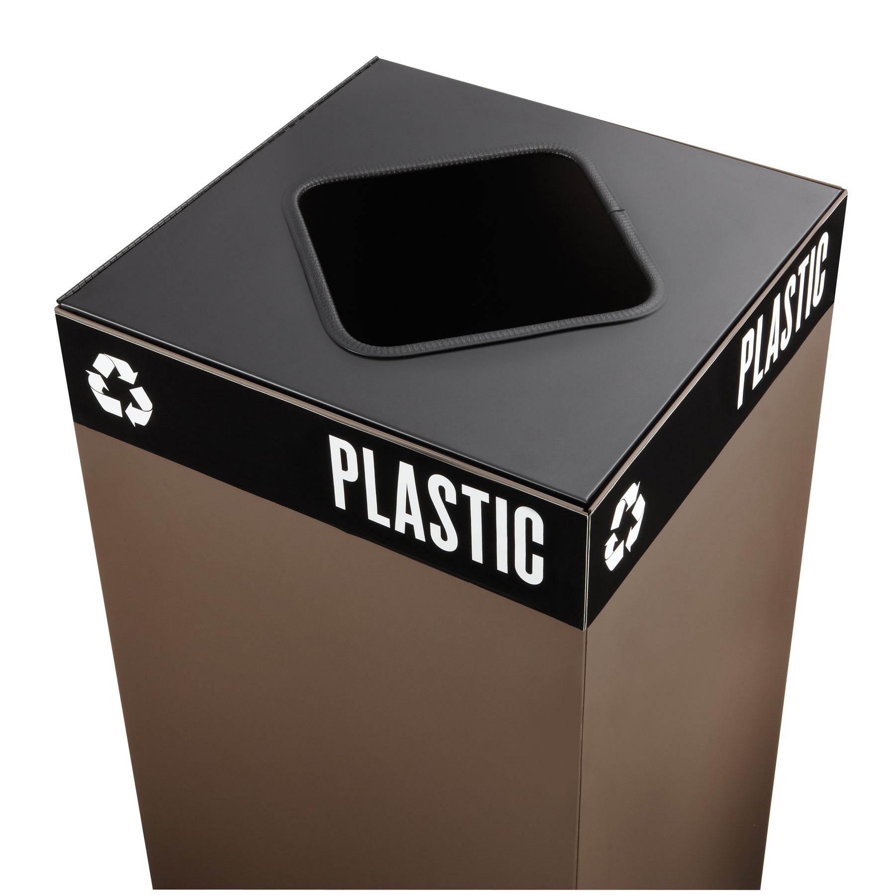 Lid Receptacle S Pub Sq Blk