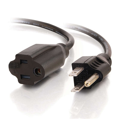 C2G 4ft 16 AWG Outlet Saver Power Extension Cord (NEMA 5-15P to NEMA 5-15R) - Power Extension Cable - 4 Ft