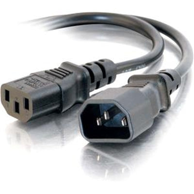 C2G Computer Power Cord Extension - Power Extension Cable - IEC 60320 C13 to IEC 60320 C14 - 5 Ft - Molded - Black