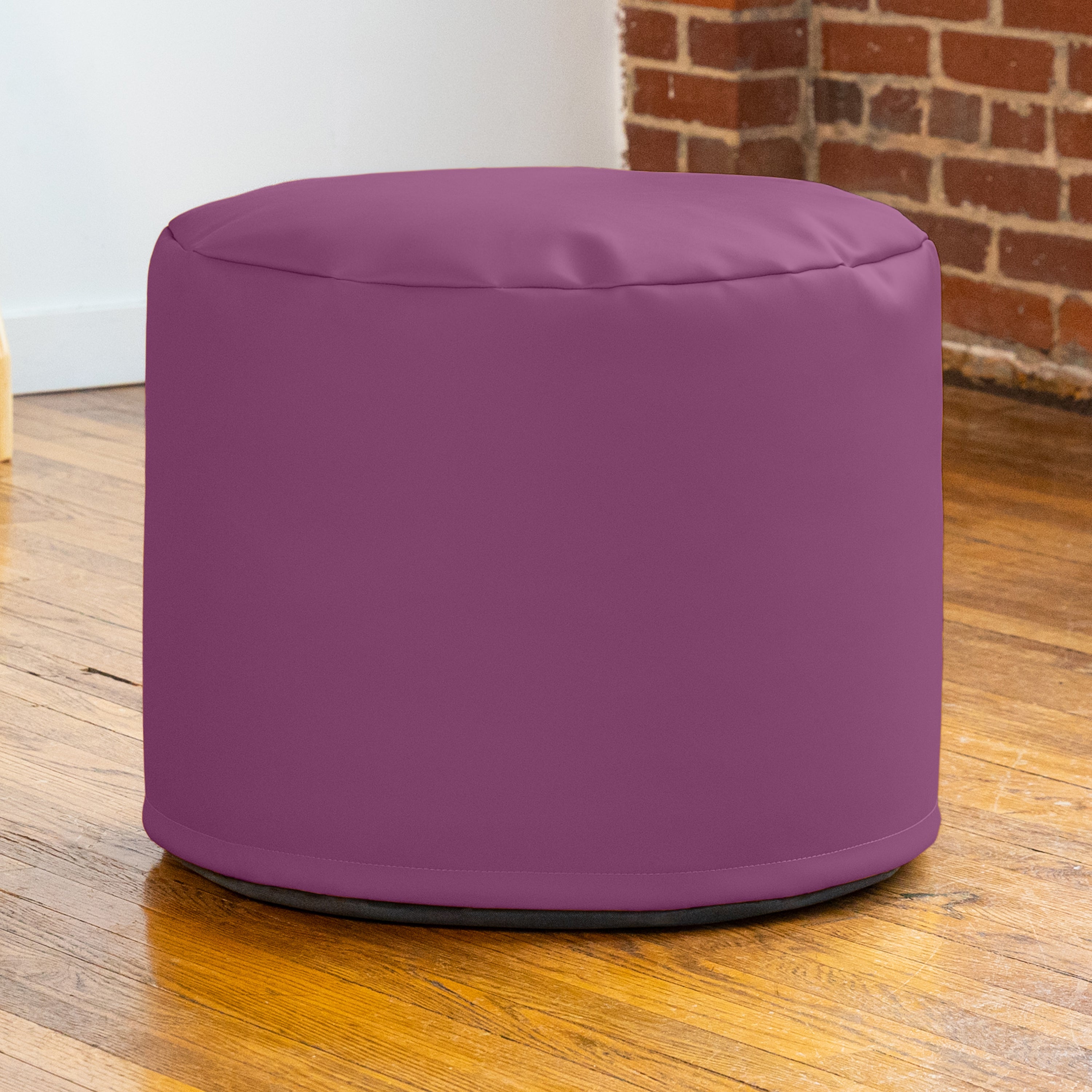 Jaxx Mallo Modular Pouf Classroom Bean Bag Seat, Premium Vinyl - Purple