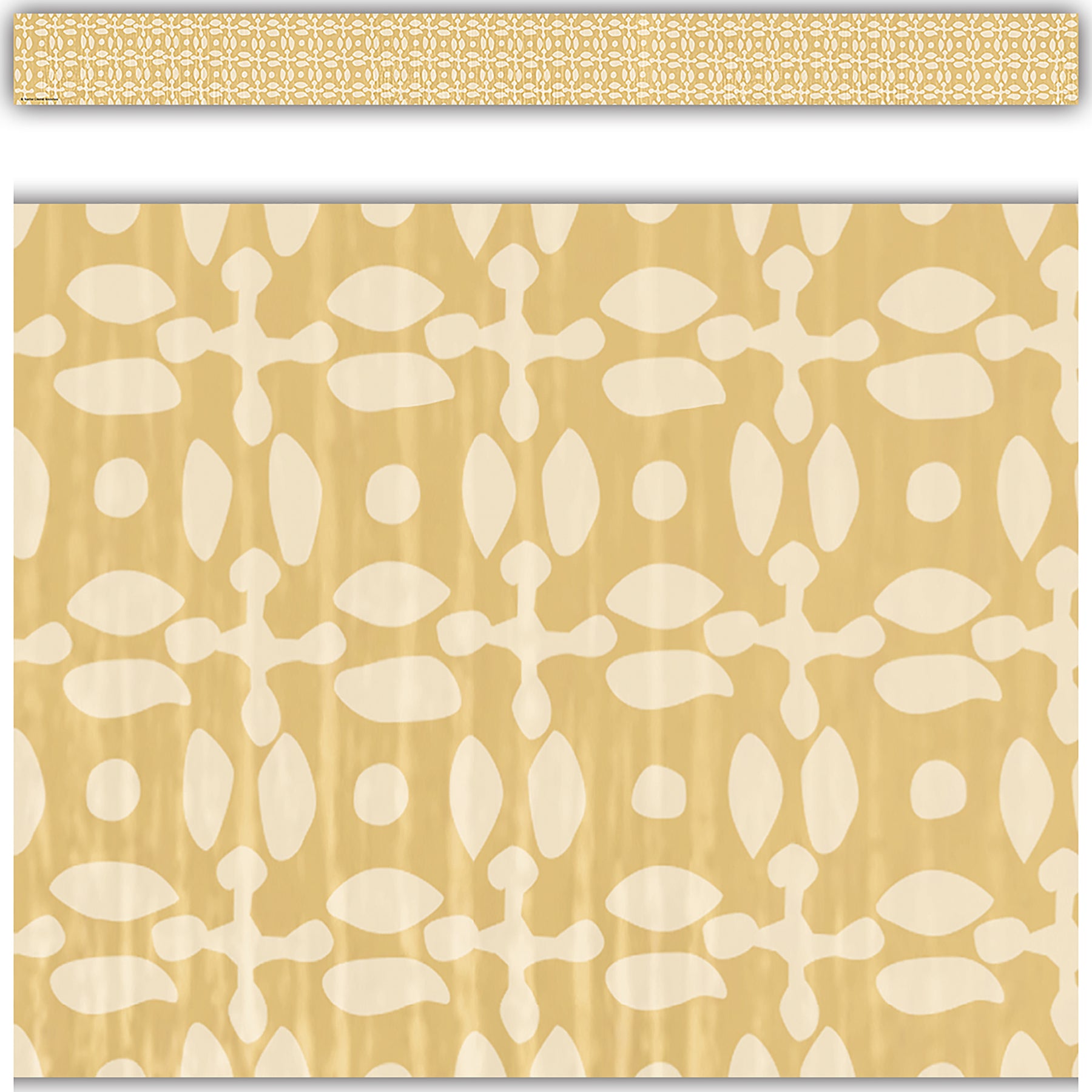 Classroom Cottage Buttercup Straight Border Trim, 35 Feet