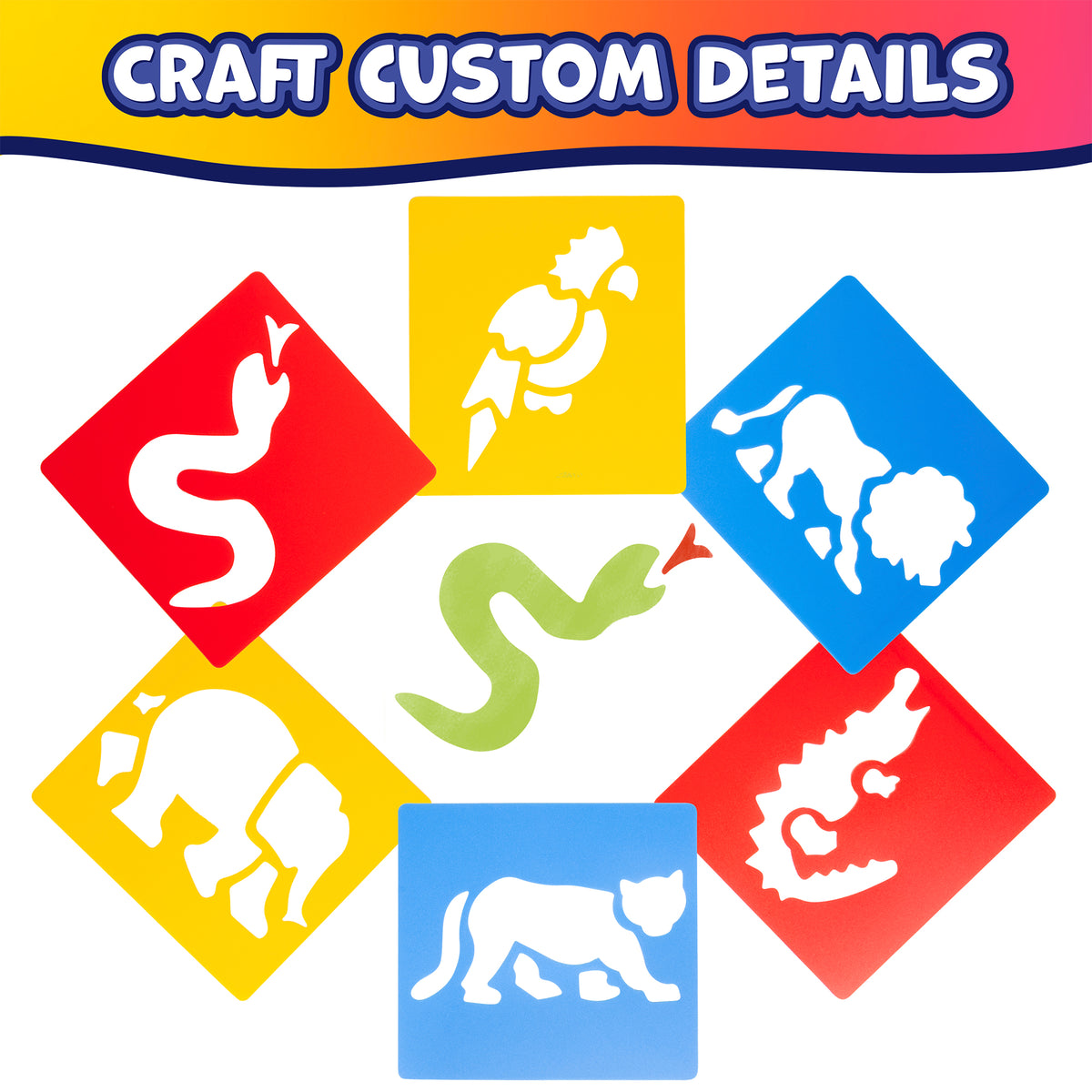 (3 ST) JUNGLE STENCILS