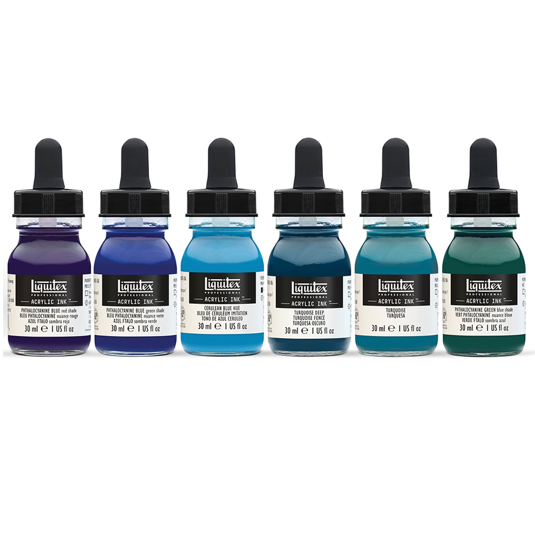 LQ Ink 6 Aqua Colors Set
