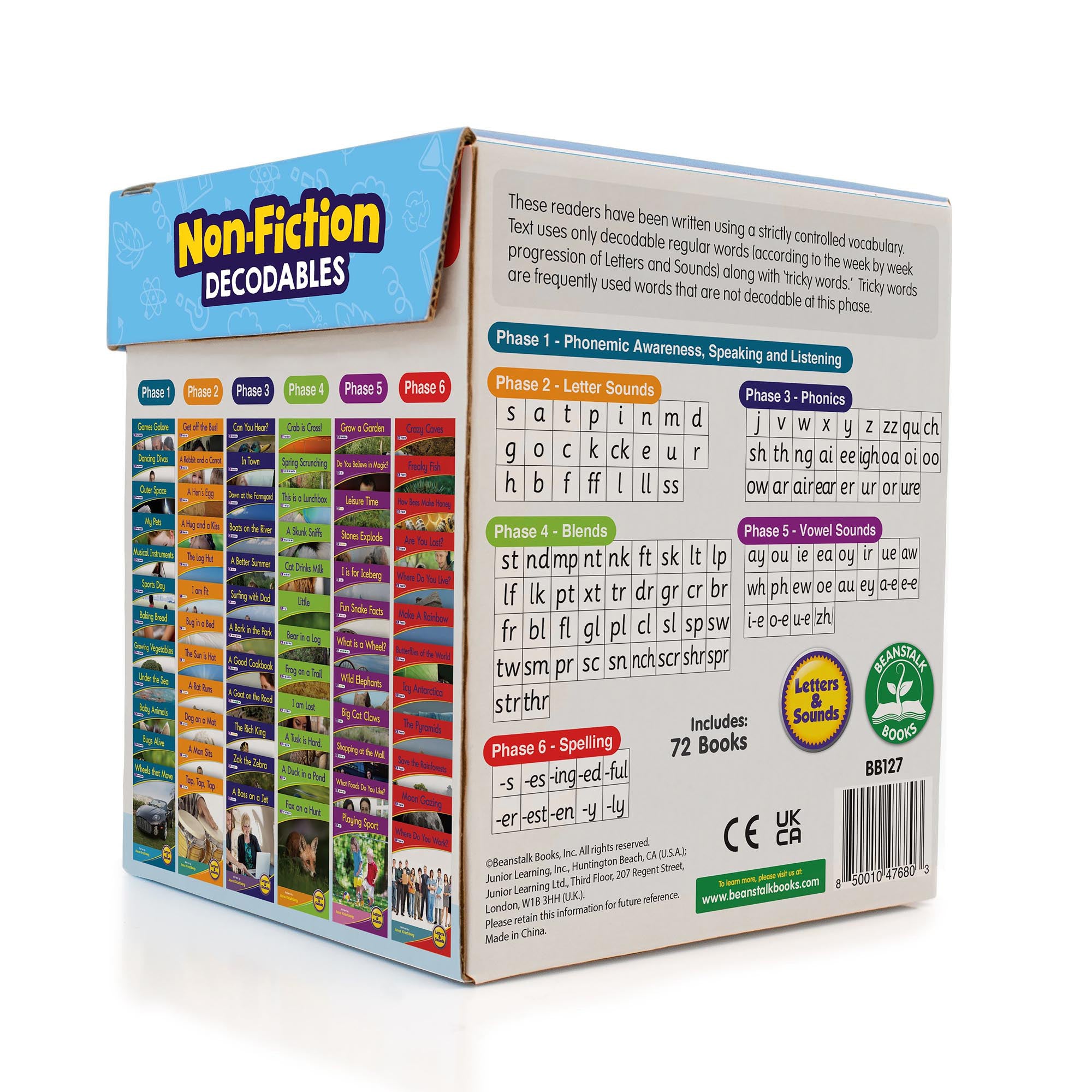 Letters & Sounds Non-Fiction Decodables Boxed Set, Set 1