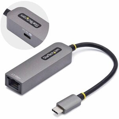 StarTech.com 2.5GbE USB-C to Ethernet Adapter with 100W PD