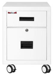 Mobile Pedestal 1-hour Fire-Rated Letter or Legal File Cabinet (Arctic White)