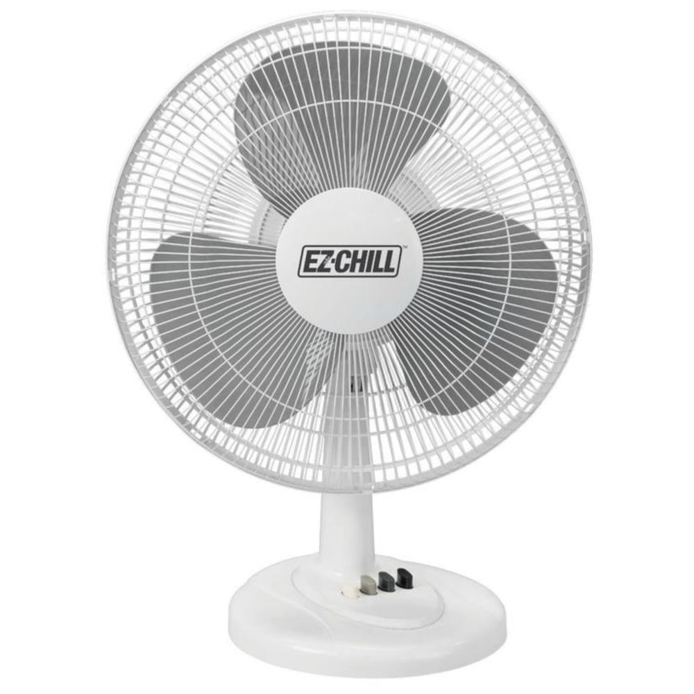 EZ CHILL EZ CHILL 16-inch 3-Speed Oscillating Table Fan With Adjustable Tilt