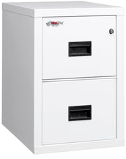 Fire Rated 2 drawer 22" depth letter/legal file cabinet (Arctic White)