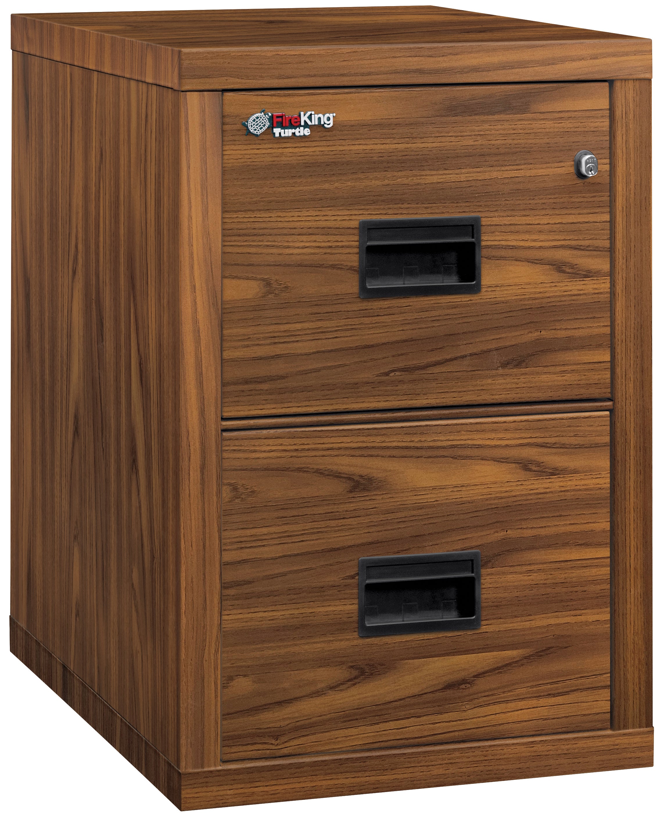 Fire Rated 2 drawer 22" depth letter/legal file cabinet (Light Chestnut)