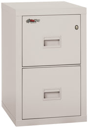 Fire Rated 2 drawer 22" depth letter/legal file cabinet (Platinum)