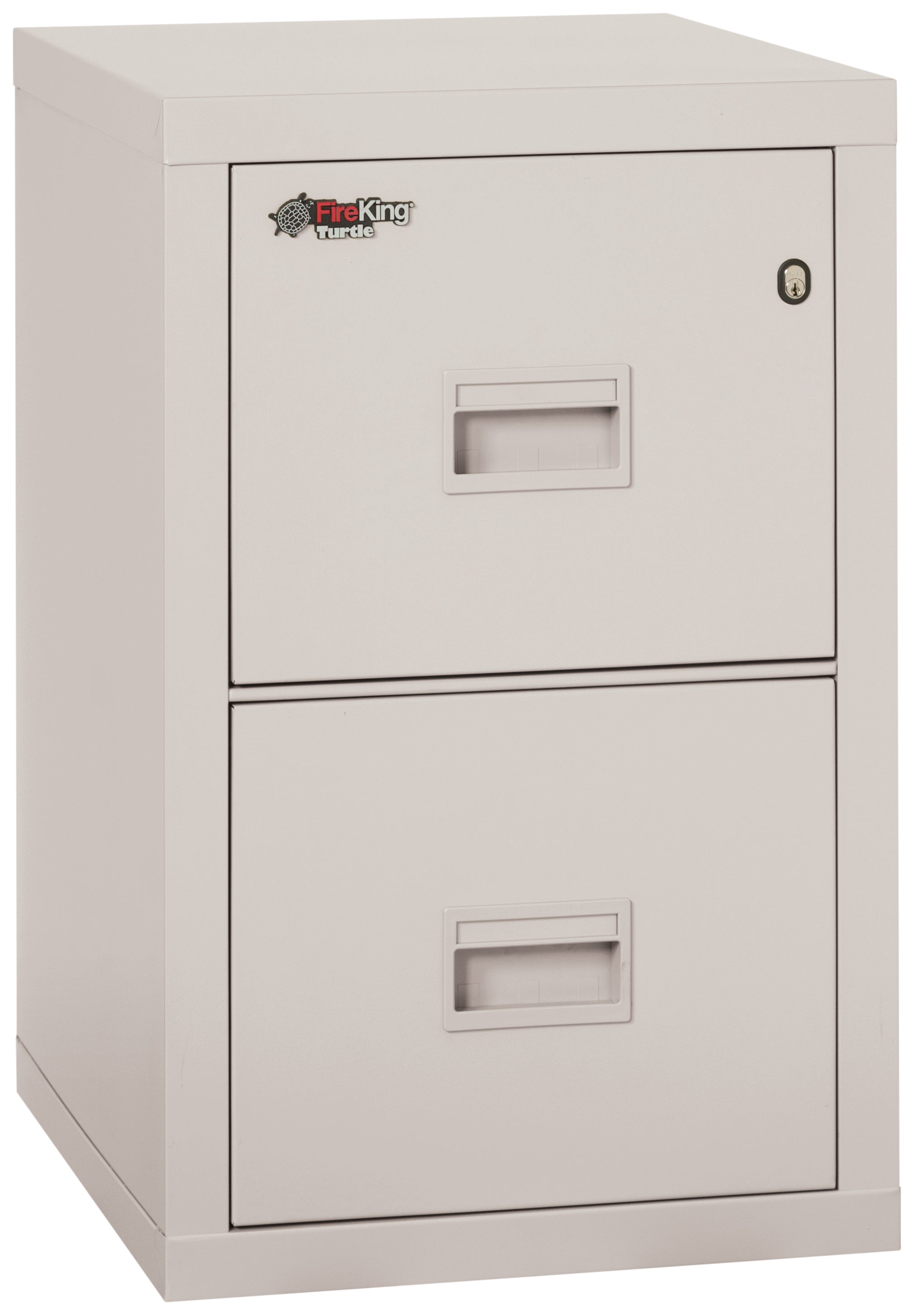 Fire Rated 2 drawer 22" depth letter/legal file cabinet (Platinum)