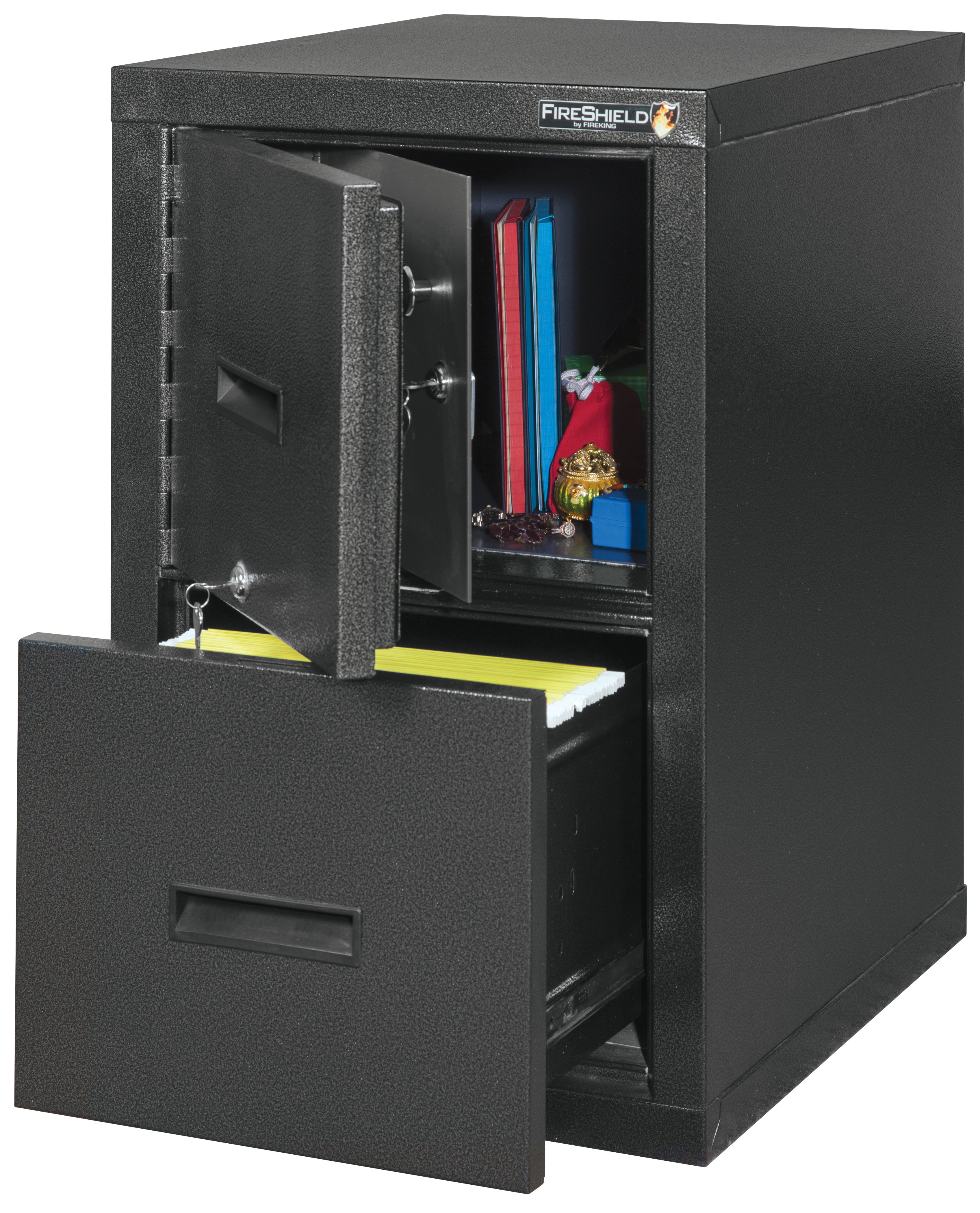 2 Drawer Letter or Legal Safe-in-a-File cabinet (Black Texture)