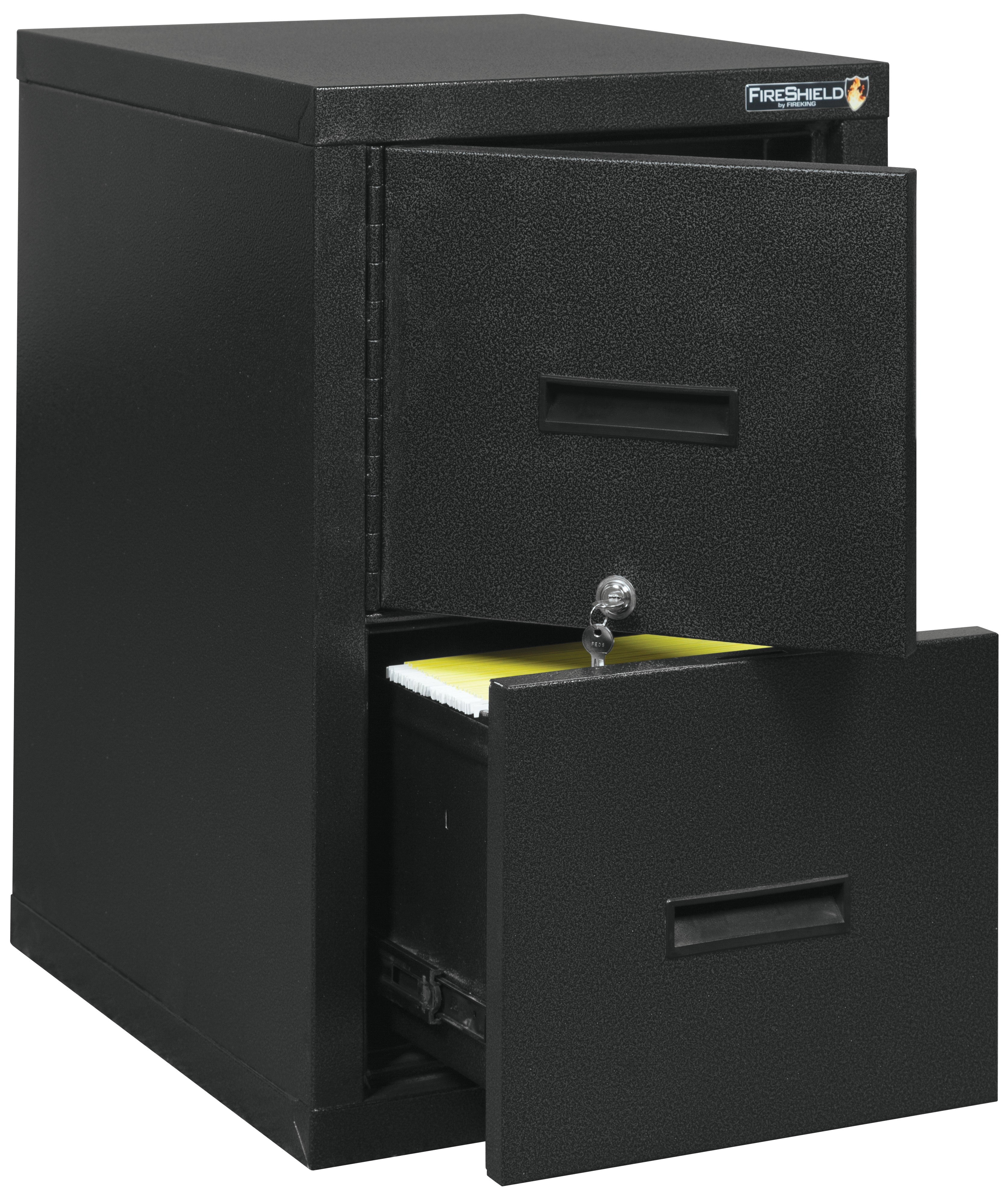 2 Drawer Letter or Legal Safe-in-a-File cabinet (Black Texture)