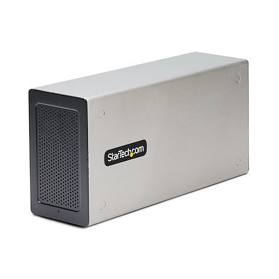 StarTech.com Thunderbolt 3 PCIe Expansion Chassis, External Enclosure W/Dual PCI Express Slots, PCIe Box for Laptops/Desktops/All-in-Ones, 8K/4K Output Via TB3/DP 1.4 , TAA (2TBT3-PCIE-ENCLOSURE)